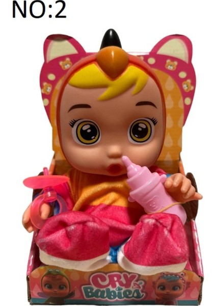 Elite Cry Babies Ağlayan Bebekler Sesli Emzikli Biberonlu Oyuncak Et Bebek 1 Adet modelleri