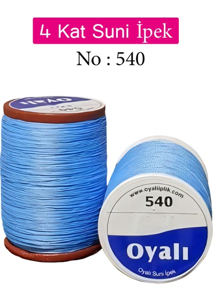 4 Kat Suni Ipek Iplik Iğne Oyası Boncuk Ipi Tığ Oyası NO:540
