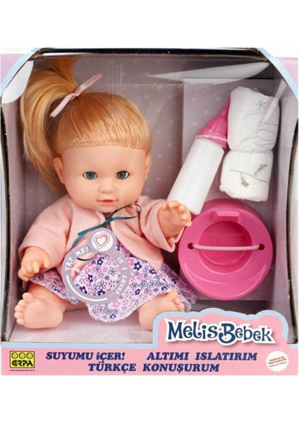 Elite Sevimli Altını Islatan Çiş Yapan Türkçe Konuşan Oyuncak Melis Et Bebek Seti 34 cm Erpa 1 Adet fiyatları
