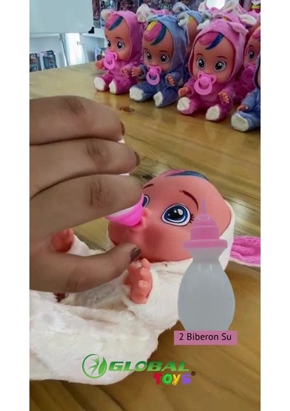 Elite Büyük Boy Konuşan ve Ağlayan Et Bebek Aksesuarlı Oyuncak Sesli Et- Plastik Bebek 25CM 1 Adet fiyatları
