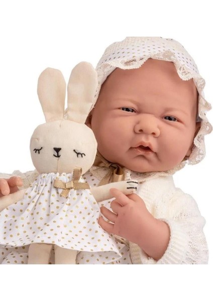 Elite Gerçekçi Yenidoğan Oyuncak Kız Bebek 39 cm - Beyaz Hırka ve Tavşanlı 1 Adet fiyatları