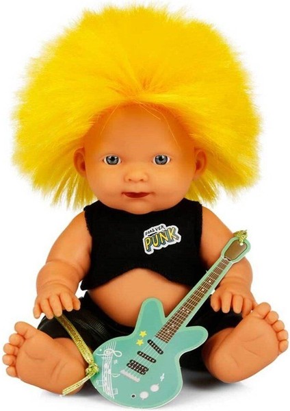 Elite Punk Nil Bebek 23 cm 23495 Sarı Kirpi Saç 1 Adet