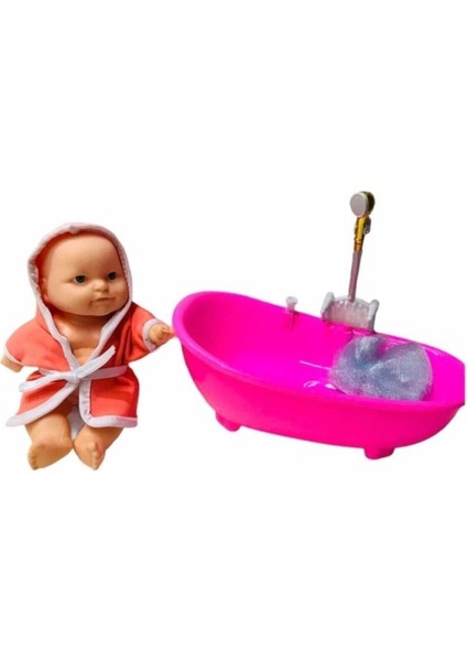 Elite Su Devridaimli Pilli Küvetli Bebek Banyo Oyun Seti 1 Adet