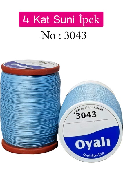 Oyalı 4 Kat Suni Ipek Iplik Iğne Oyası Boncuk Ipi Tığ Oyası NO:3043
