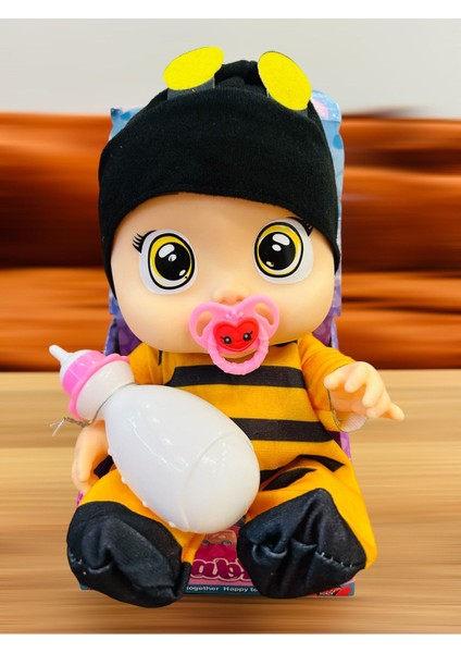 Elite Babies Ağlayan Bebek Sesli Emzikli ve Biberonlu Et Bebek 35 cm 2 Adet 1 Adet
