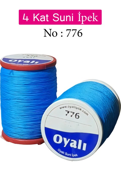 4 Kat Suni Ipek Iplik Iğne Oyası Boncuk Ipi Tığ Oyası NO:776