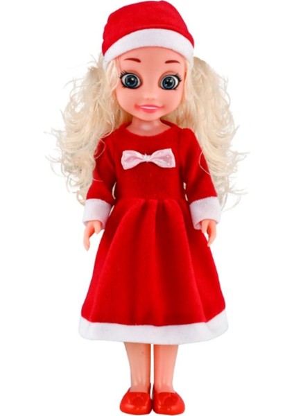 Elite Yılbaşı Noel Elbiseli Oyuncak Et Bebek 42 cm 1 Adet