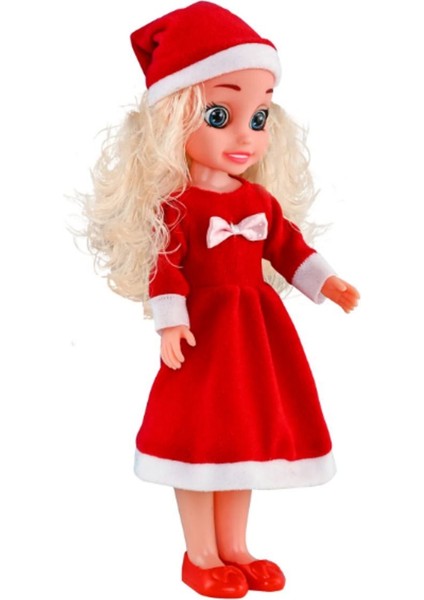 Elite Yılbaşı Noel Elbiseli Oyuncak Et Bebek 42 cm 1 Adet