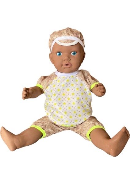 Elite Oynar Gözlü Türkçe Konuşan Siyahi Berke Kel Et Bebek 60 Cm. - Konuşabilen Bebek - Kel Büyük Bebek 1 Adet modelleri