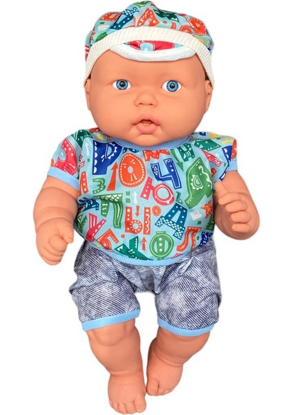 Elite Tombul Türkçe Konuşan Kel Şapkalı Et Bebek Oyuncak (40 Cm) 1 Adet