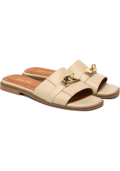 Kadın Terlik MAR-25Y-166-2027 John May Krem modelleri