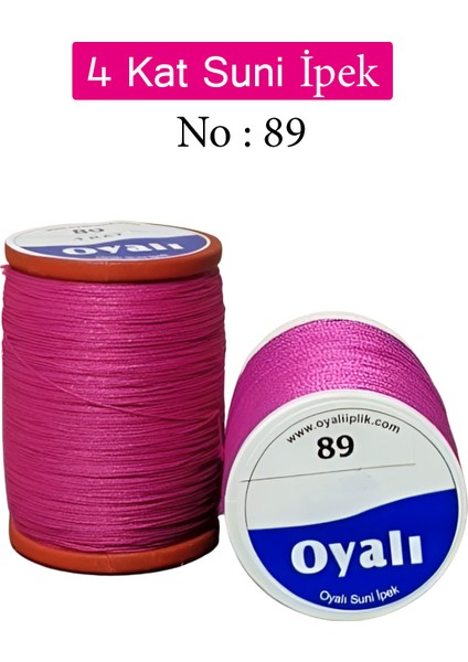 4 Kat Suni Ipek Iplik Iğne Oyası Boncuk Ipi Tığ Oyası No:89