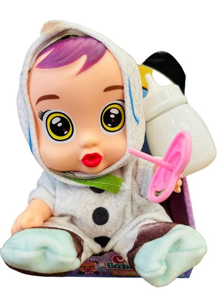 Elite Babies Ağlayan Bebek Sesli Emzikli ve Biberonlu Et Bebek 35 cm 3 Adet 1 Adet