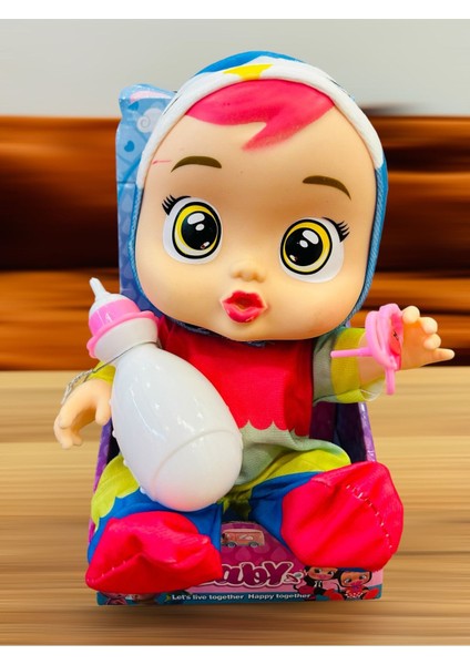 Elite Babies Ağlayan Bebek Sesli Emzikli ve Biberonlu Et Bebek 35 cm 3 Adet 1 Adet