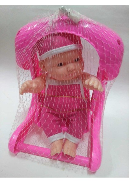 Elite Pembe Salıncaklı Oyuncak Et Bebek 22 cm 1 Adet