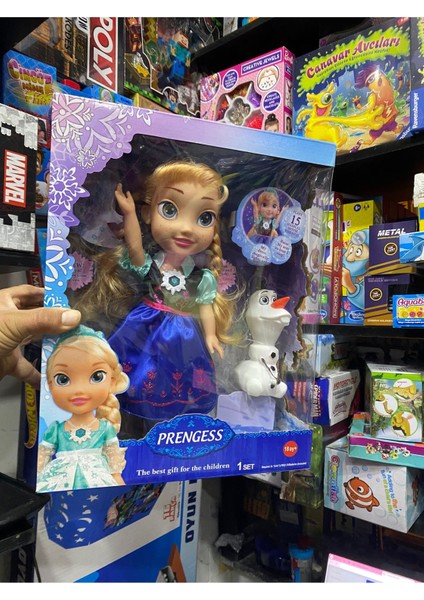 Elite Frozen Karlar Ülkesi Anna Bebek ve Olaf Fonksiyonel Birçok Sesi Olan Dev Boy Anna Bebek ve Arkadaşı 1 Adet