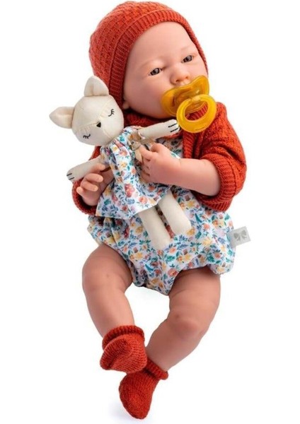 Elite Oyuncak Bebek 38 cm - Kiremit Hırka ve Kedili 1 Adet modelleri