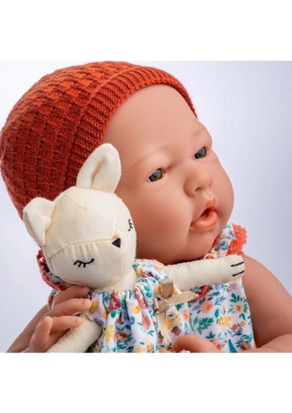 Elite Oyuncak Bebek 38 cm - Kiremit Hırka ve Kedili 1 Adet indirimleri