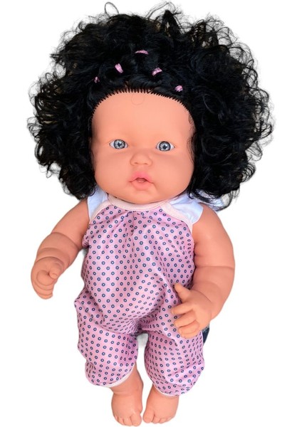 Elite Tombul Türkçe Konuşan Siyah Saçlı Et Bebek Oyuncak (40 Cm) 1 Adet