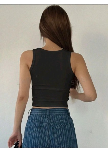 Kadın Giyim Kaşkorse Askılı Crop modelleri