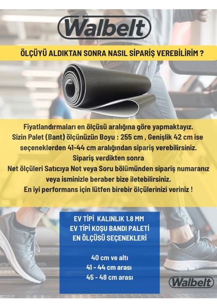 Koşu Bandı Paleti (Bantı) Ölçüye Göre Hızlı Üretim Ev Tipi Tüm Markalara Uyumlu | Bakım Yağı Hediye modelleri