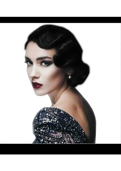 Isıya Dayanıklı Sentetik 1920'LER Vintage Peruk