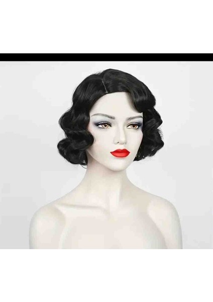 Isıya Dayanıklı Sentetik 1920'LER Vintage Peruk modelleri