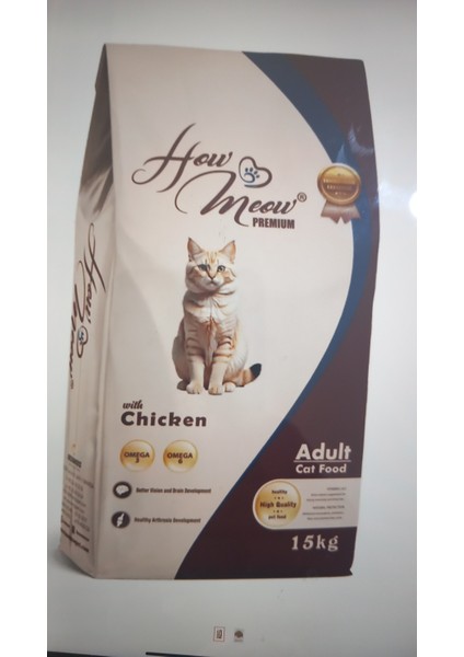 How&meow Tavuklu Yetişkin Kedi Maması 15 kg