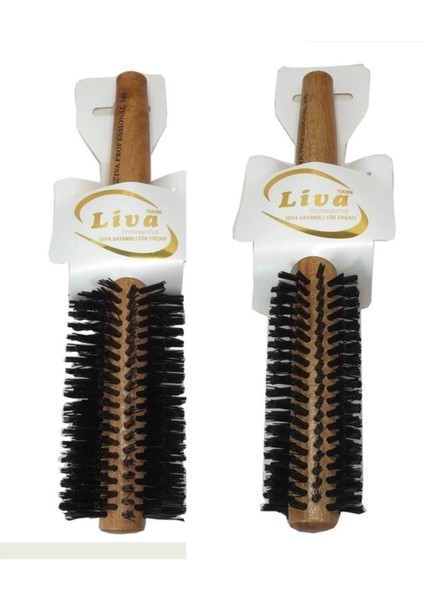 Liva 540- 350 Saç Fırçası Yanmaz Profesyonel Fön Fırçası 2 Adet