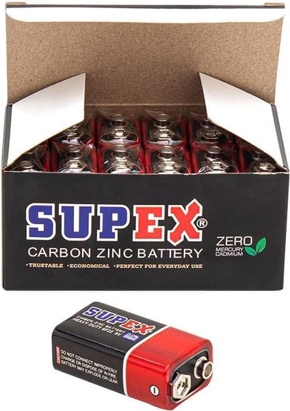 6F22 9 Volt Pil 12 'li Paket