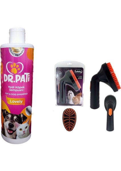 Dr. Pati Lovely Kedi Köpek Yıkama ve Temizleme Şampuanı 400 ml Kedi ve Köpek (TUBBY KEDİ/ KÖPEK TÜY TOPLAMA VE TARAMA FIRÇASI/ ELEKTRİK SÜPÜRGESİNE TAKILABİLEN FIRÇA HEDİYELİ )