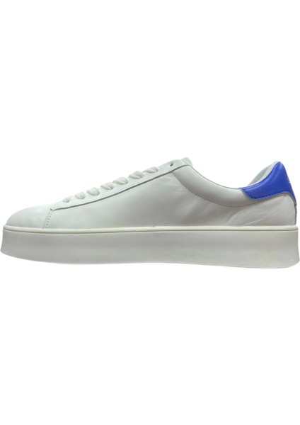 Anton Erkek Hakiki Deri Sneaker Beyaz Mavi 111230254