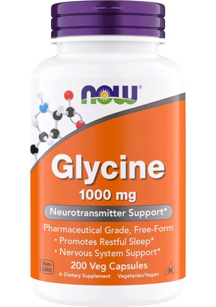Glycine, 1,000 mg 200 Veg Capsules