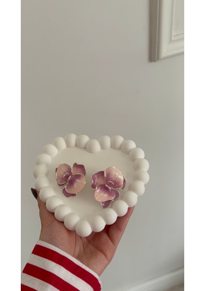 Bubble Kalp Dekotatif Tabak