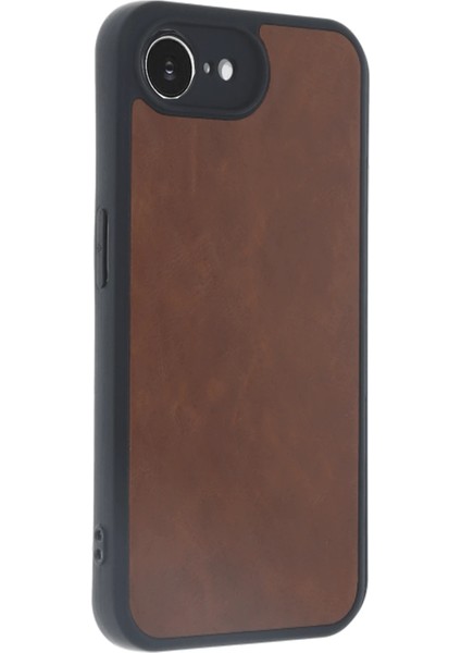 Iphone 16E Kılıf Aras Deri Kapak - Taba Dpmah
