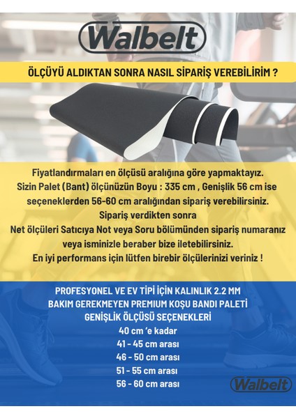 Koşu Bandı Paleti (Bantı) Ölçüye Göre Hızlı Üretim. Premium Tüm Markalara Uyumlu Bakım Gerektirmez modelleri