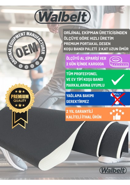 Koşu Bandı Paleti (Bantı) Ölçüye Göre Hızlı Üretim. Premium Tüm Markalara Uyumlu Bakım Gerektirmez