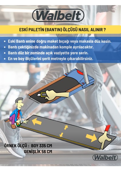 Koşu Bandı Paleti (Bantı) Ölçüye Göre Hızlı Üretim. Premium Tüm Markalara Uyumlu Bakım Gerektirmez fiyatları