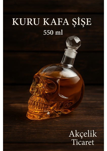 Kuru Kafa Cam Şişe – 550 ml