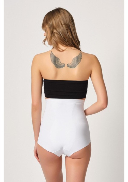 Beyaz Mı Emay 2931 Karın Balen Destekli Slip Lazer Korse