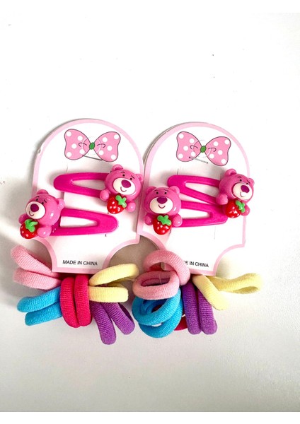 Kız Çocuk Toka Seti Lastik Toka Çıt Çıt Toka Seti 2 Paket