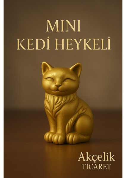 Mini Kedi Heykeli