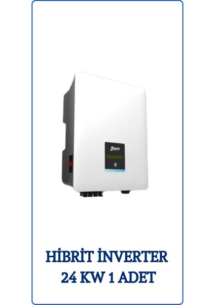 Güneş Enerjisi On-Grid Hazır Solar Paket 24 Kw Trifaze Inverter modelleri