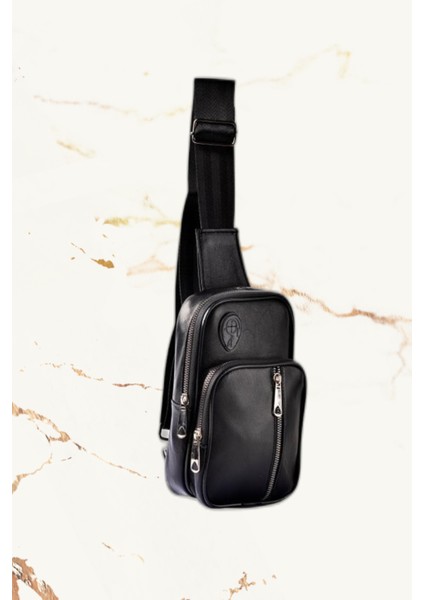 USB Çıkışlı Unisex Bodybag Siyah Çapraz Çanta(Hakiki Deri) fiyatları