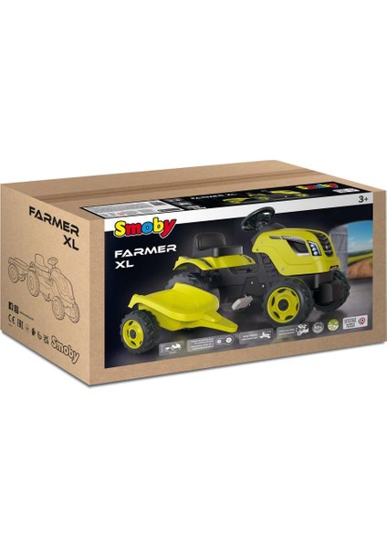 Xl Römorklu Pedallı Traktör - Yeşil 710130