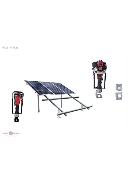 Çit Panel Direk Çakma Makinesi