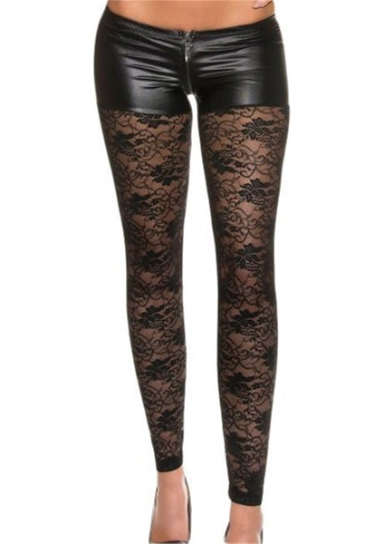 B101428 Dantel Detaylı Şort Tayt