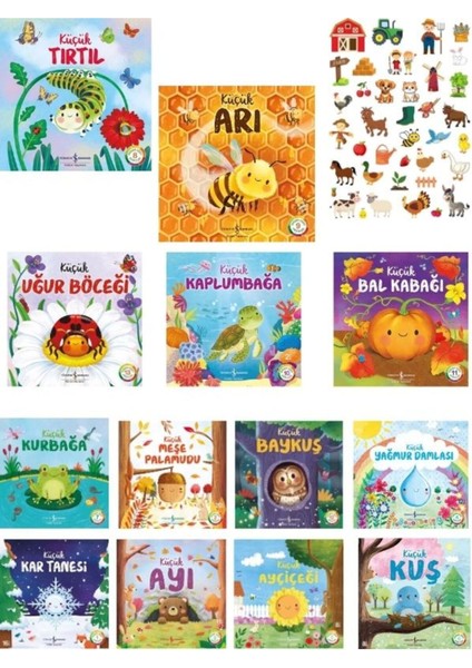 Yeniler ile Tüm Doğanın Eşsiz Hikayeleri 13 Kitap Dev Set Iş Kültür - A4 Sticker Hediyeli