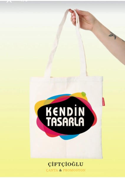 Kişiye Özel Baskılı 38X42 Bez Omuz ve El Çanta Hediyelik Sadece Size Özel