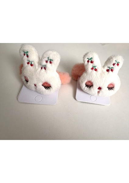 Pofuduk Peluş Tavşan Lastik Toka 2 Li